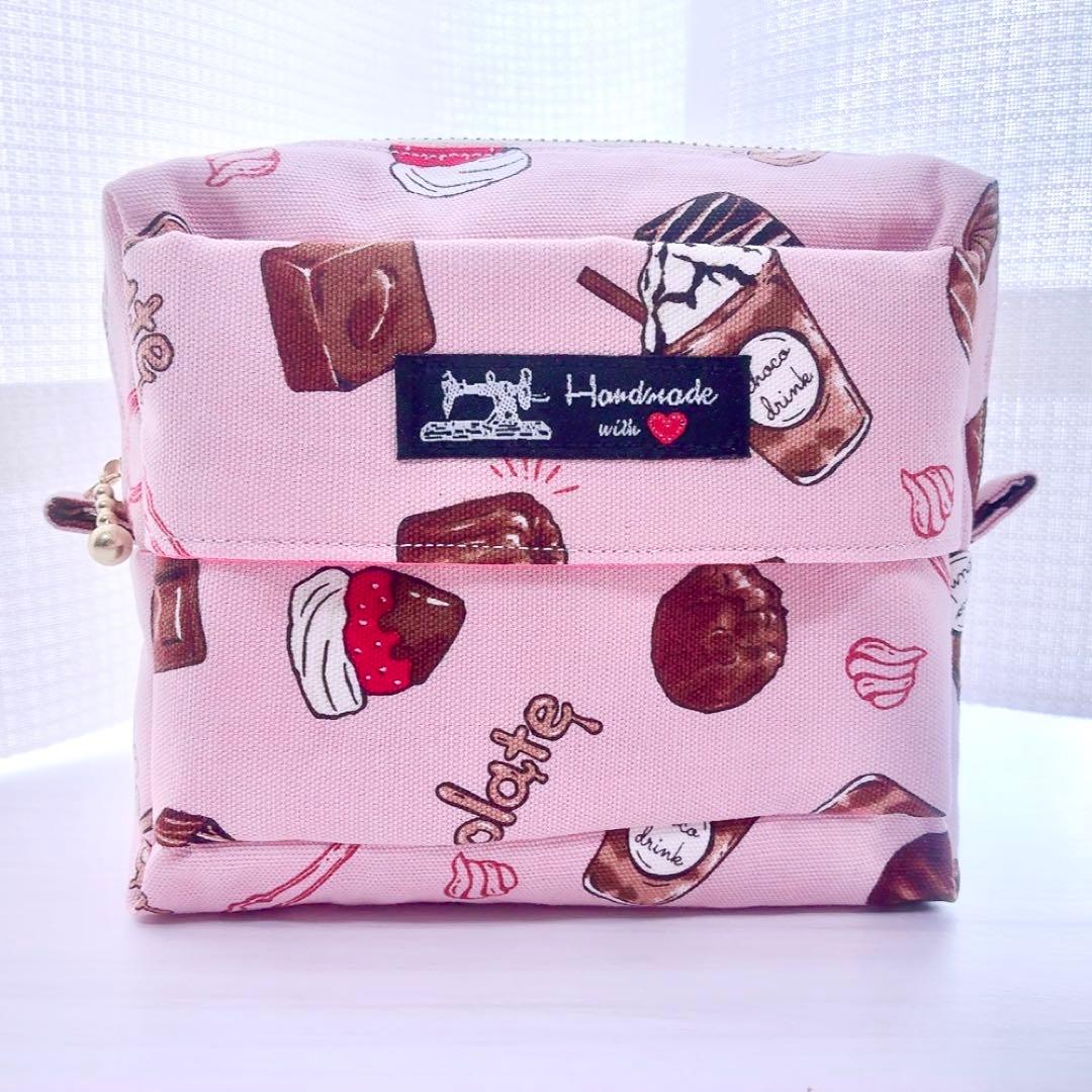 ★k.k★ ハンドメイドポーチ ティッシュケース付き 2個 A465
