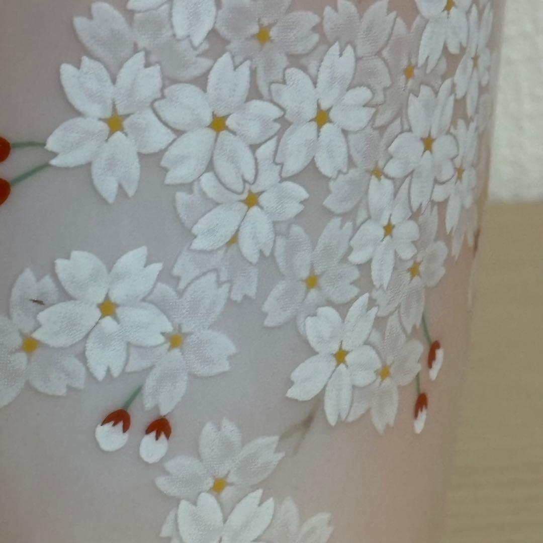 有田焼 香蘭社 吉野桜 花瓶 花器 骨董 フラワーベース　花びん　新品花台付