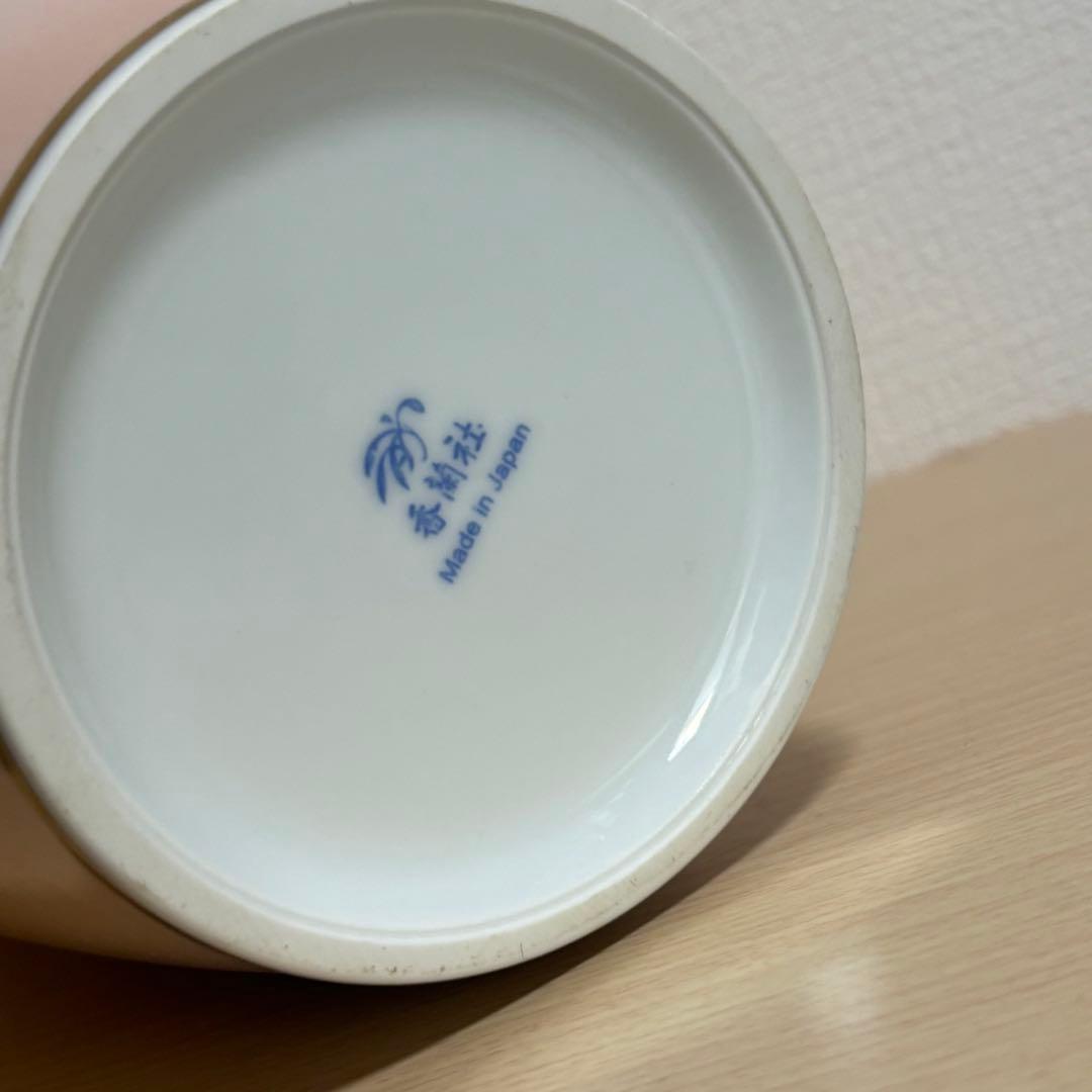 有田焼 香蘭社 吉野桜 花瓶 花器 骨董 フラワーベース　花びん　新品花台付