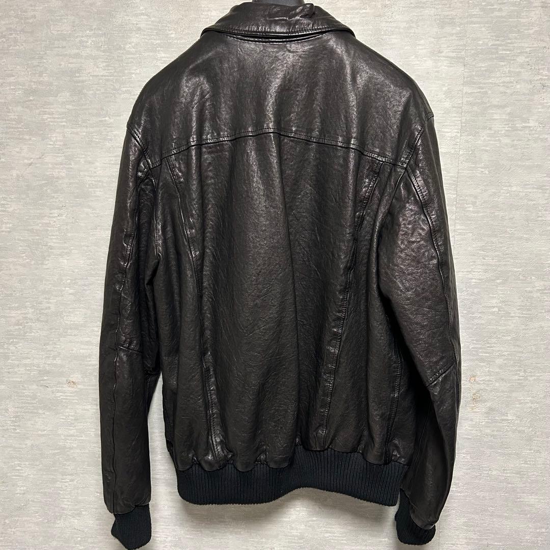 古着 DFOUR レザーフライトジャケット A-2タイプ サイズ54