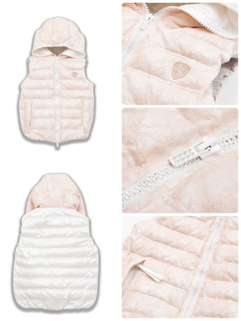 DARTIN BONAPARTO レースレイヤード ダウンベスト 美品