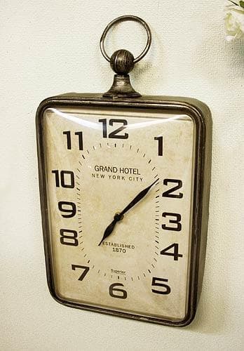 アンダーパス ハングクロック 壁掛け時計 コベントガーデン 工業系 NY-05