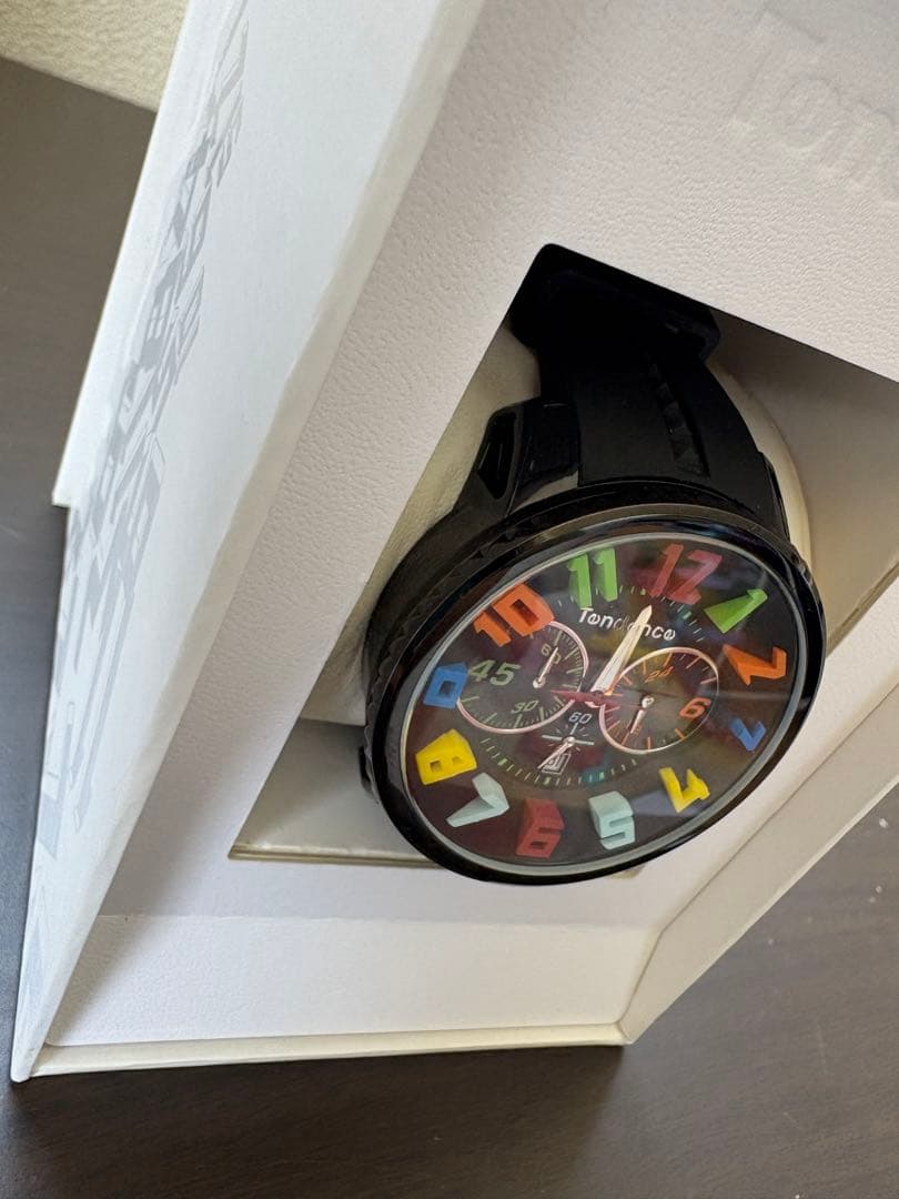 G1092 テンデンス ガリバー ラウンド クロノグラフ ブラック