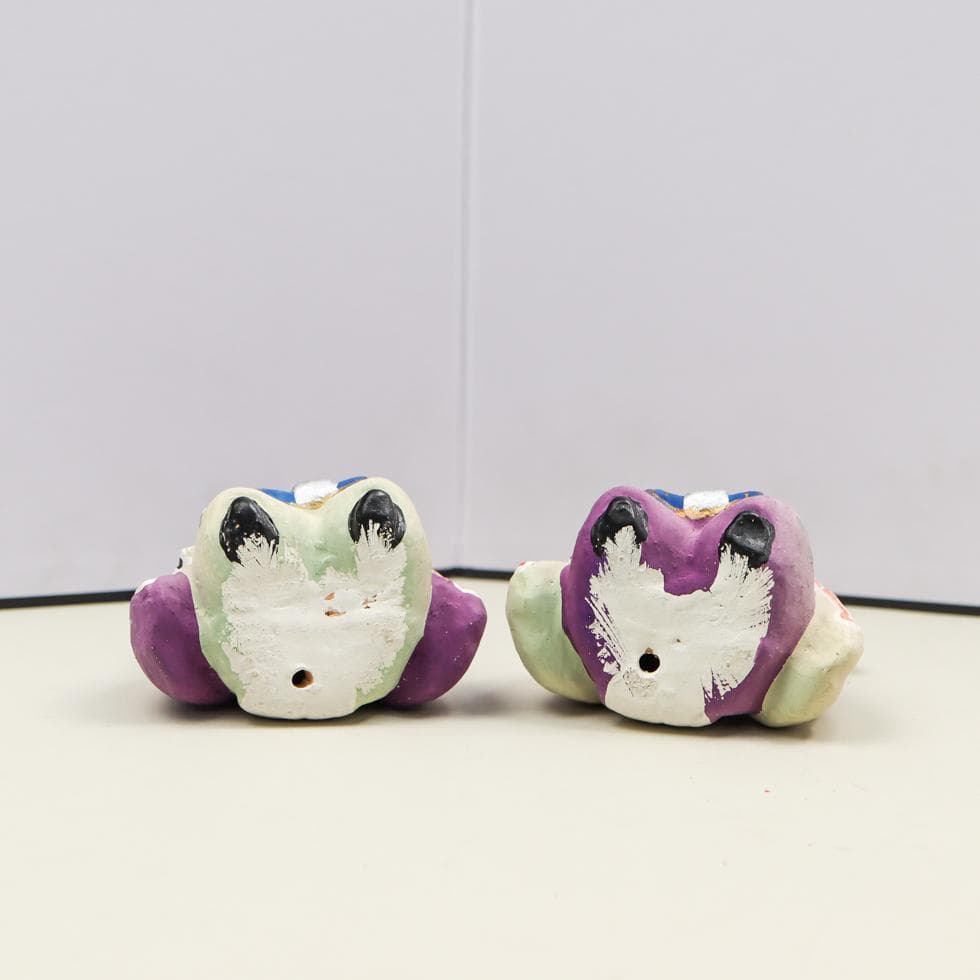 富山土人形 雛人形 11点 花瓶 屏風