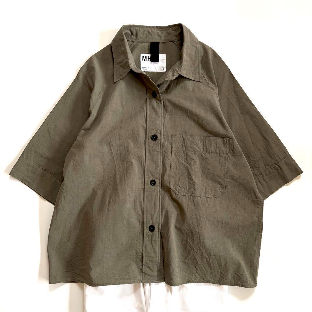 エムエイチエル MHL. マーガレットハウエル コットンリネン 半袖シャツ