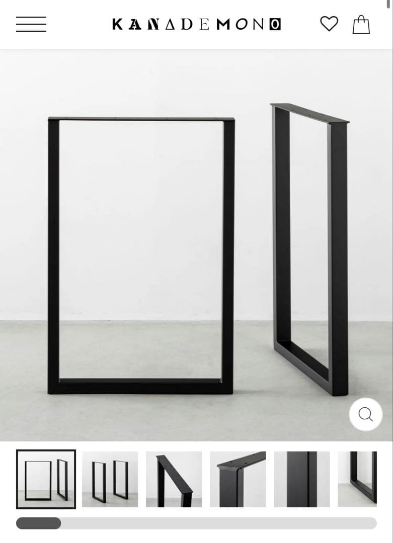 kanademonoスタンディングデスク　2脚セット