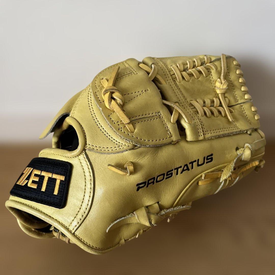 週末値下！ZETT PROSTATUS 野球グローブ イエロー