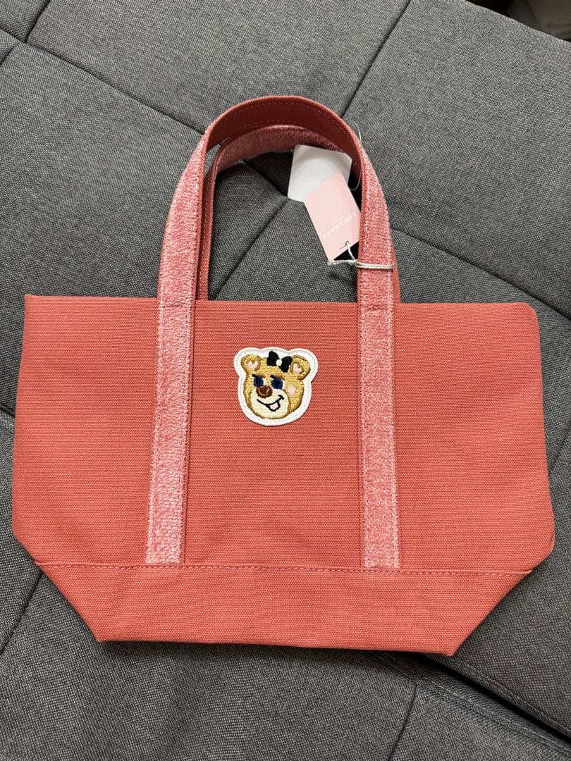 ラブラリーバイフェイラー　テディ　トートバッグピンク
