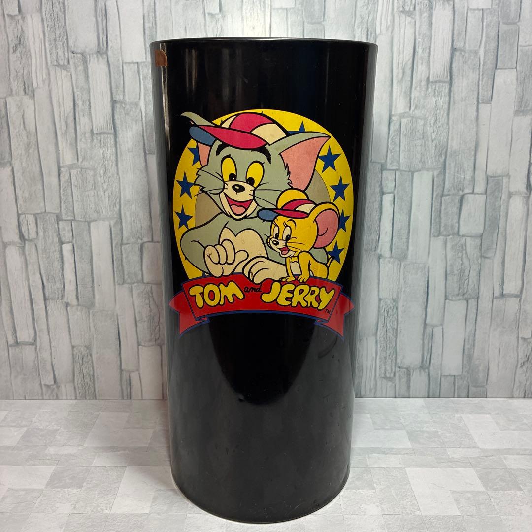 トムとジェリー 1983 ブリキ ダストボックス ゴミ箱 昭和 初期 レトロ