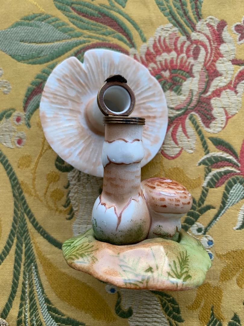 リモージュボックス　フランス製　レアな親子のきのこの小物入れとCherry2個！