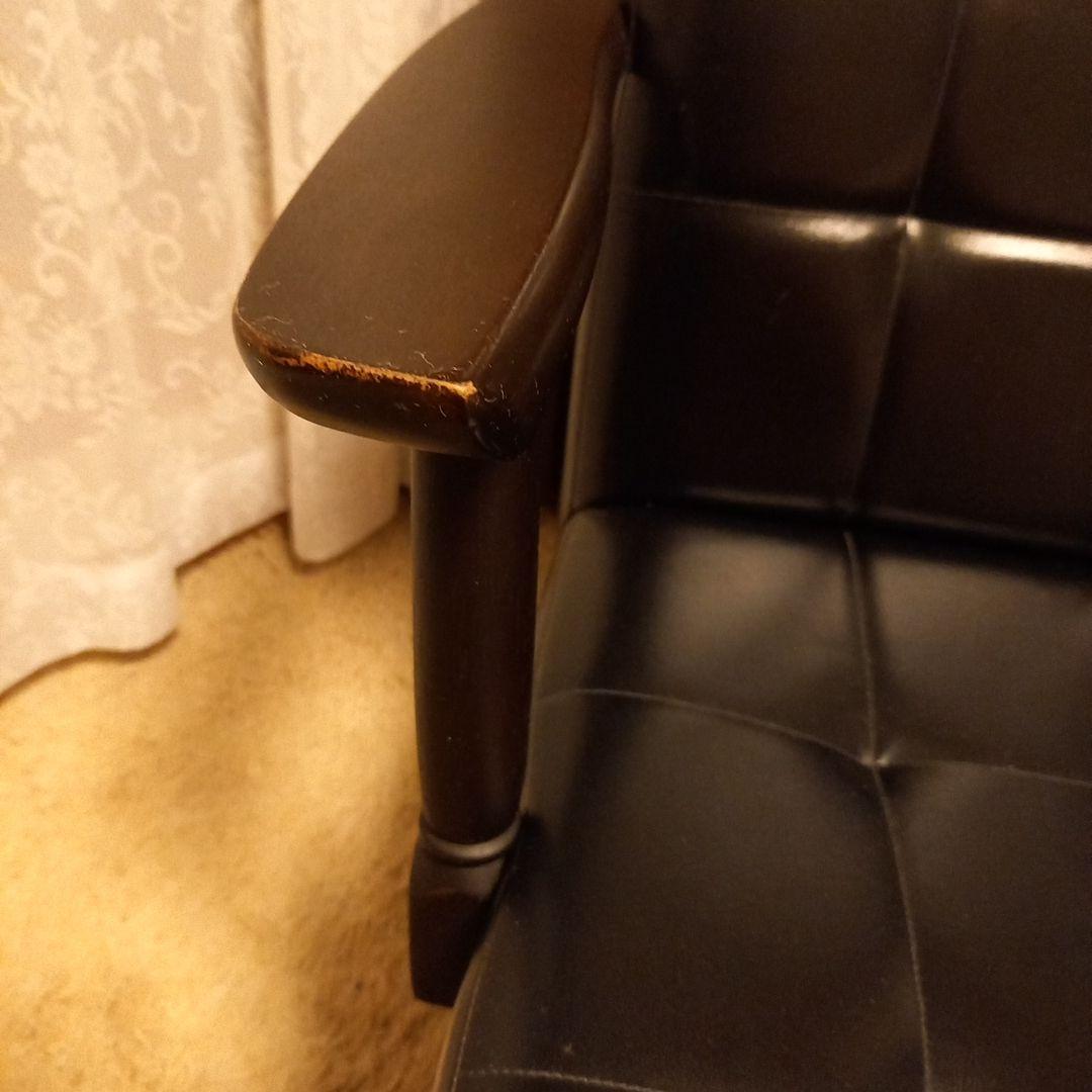 カリモク風　　ソファー　ブラック