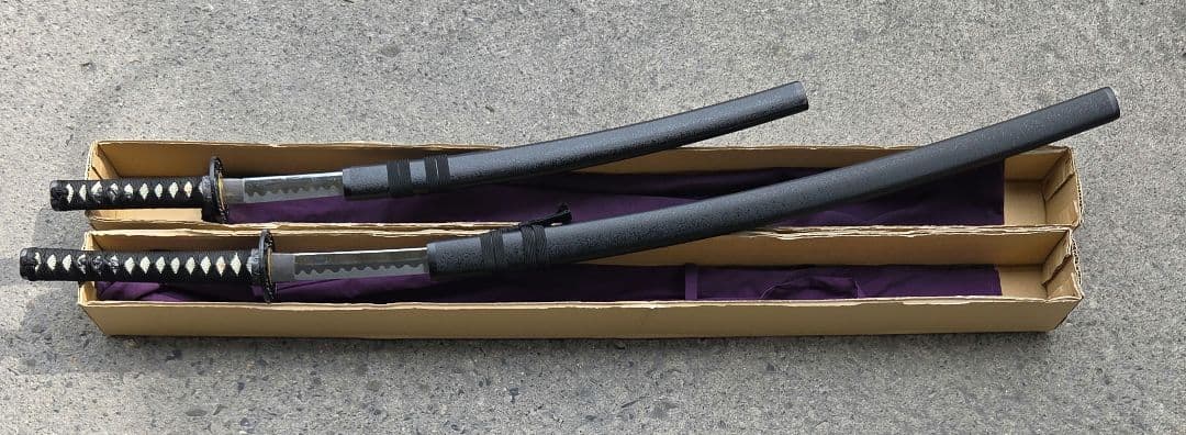 模造刀 黒石目 大刀 小刀 2本セット