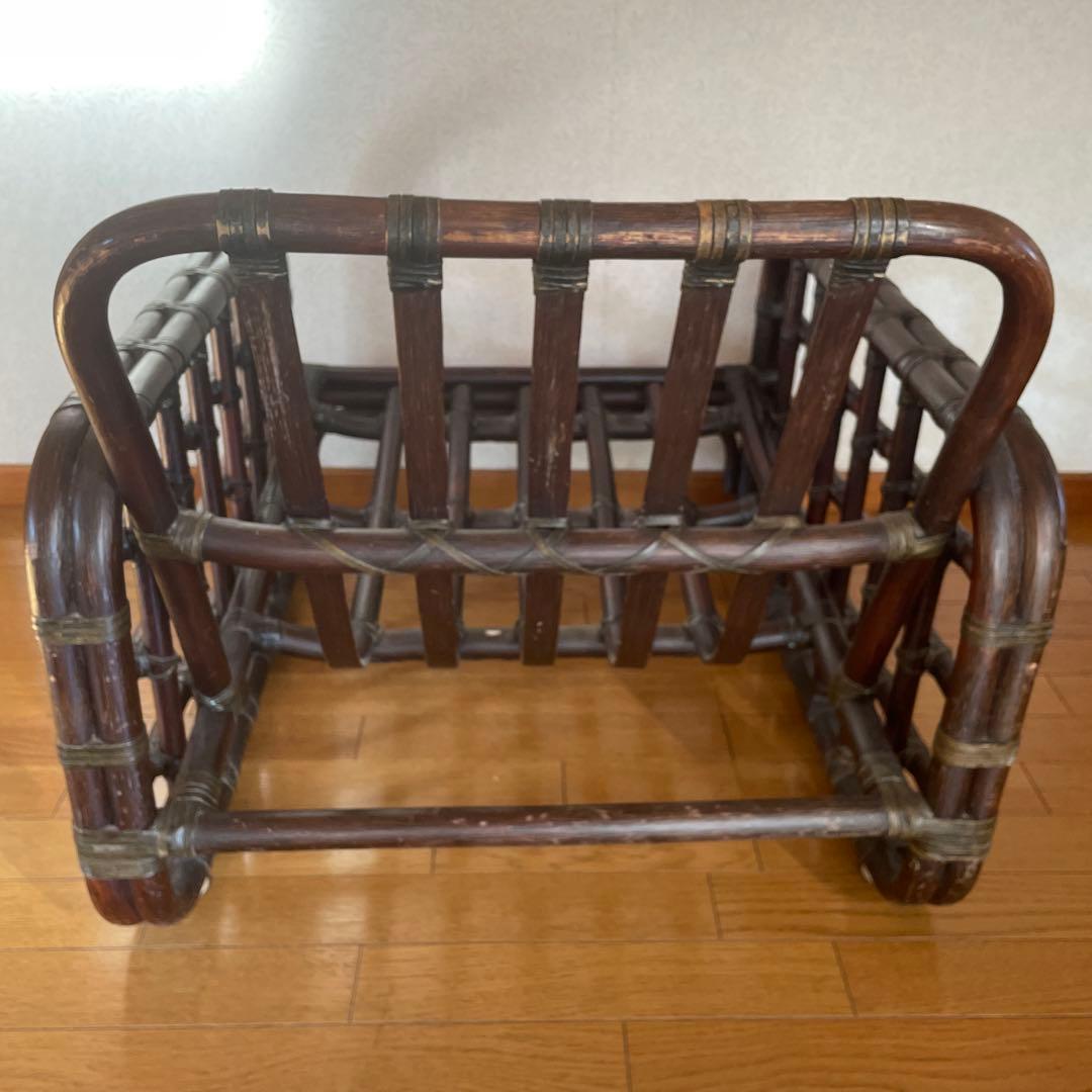 ヤマカワラタン ヴィンテージ 1人掛けソファ パーソナルチェア 山川ラタン