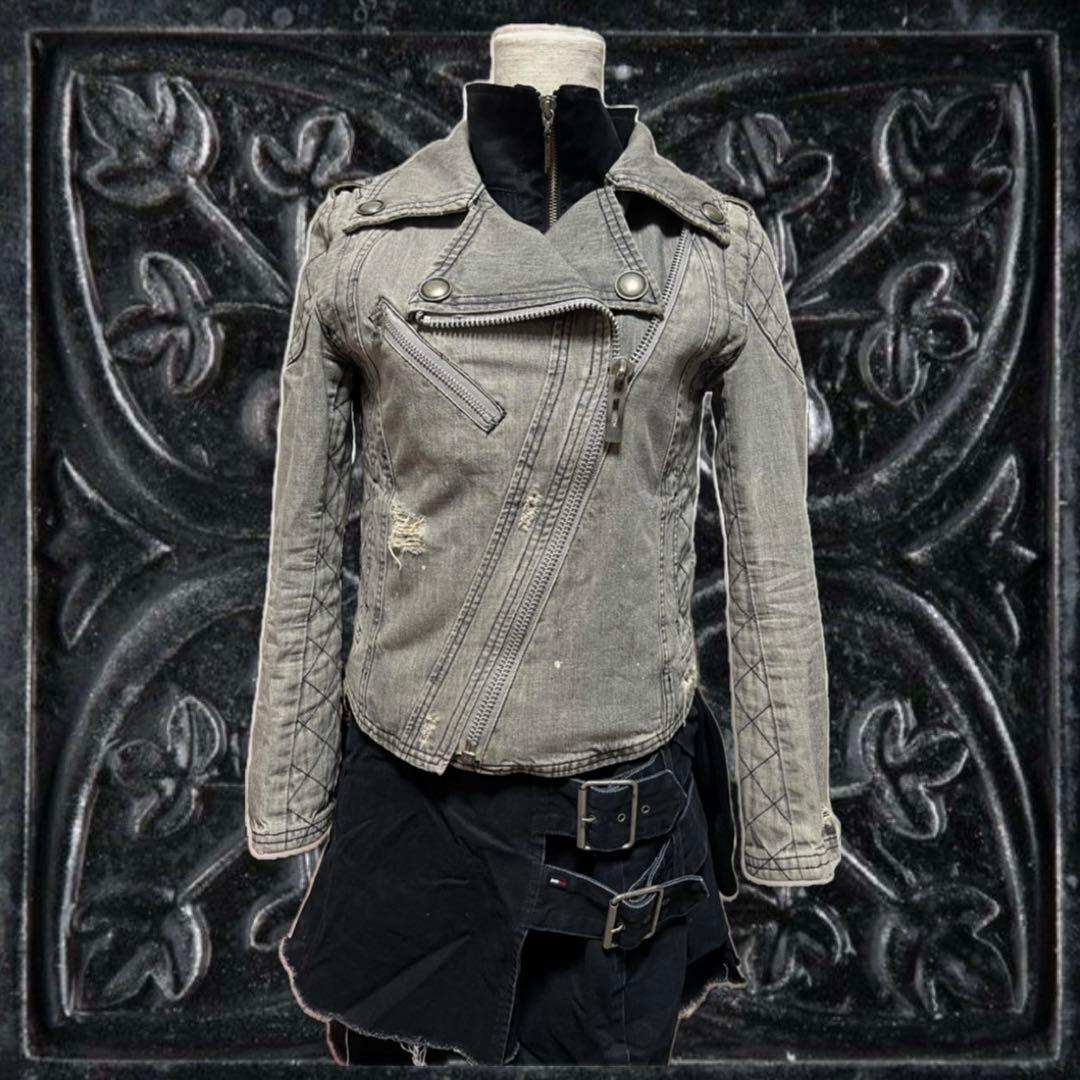 ミリタリージャケット Y2K grunge 00s短丈 archive ギミック