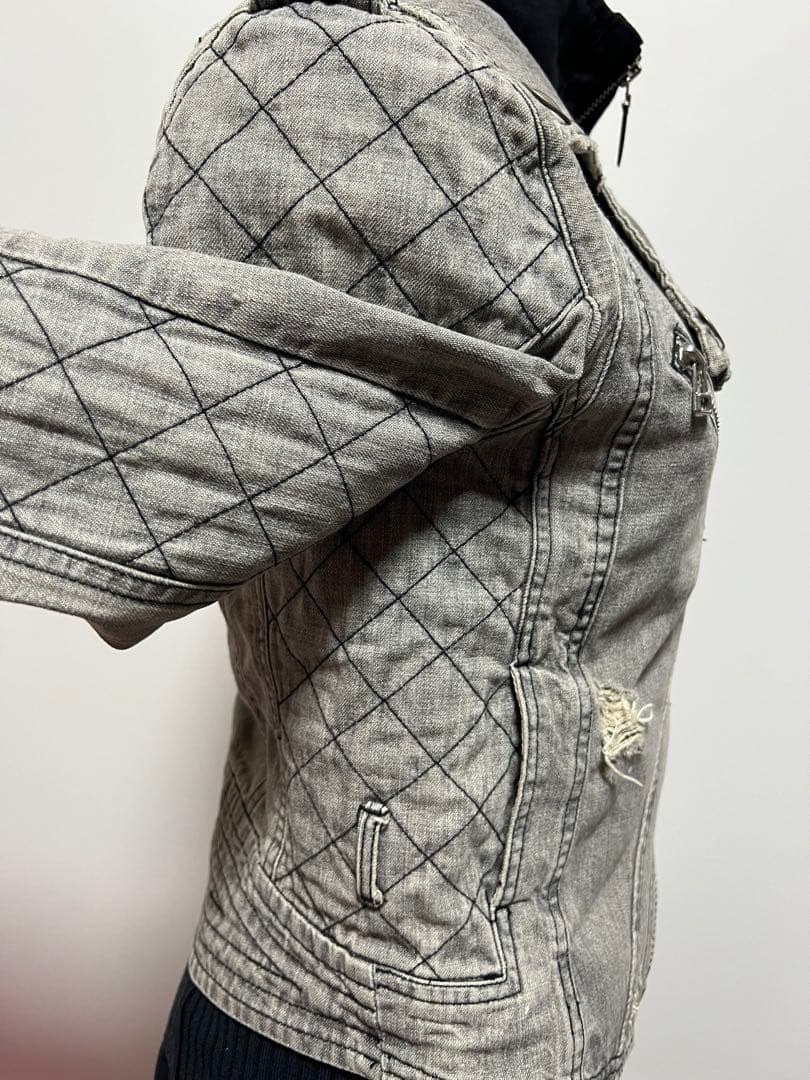 ミリタリージャケット Y2K grunge 00s短丈 archive ギミック