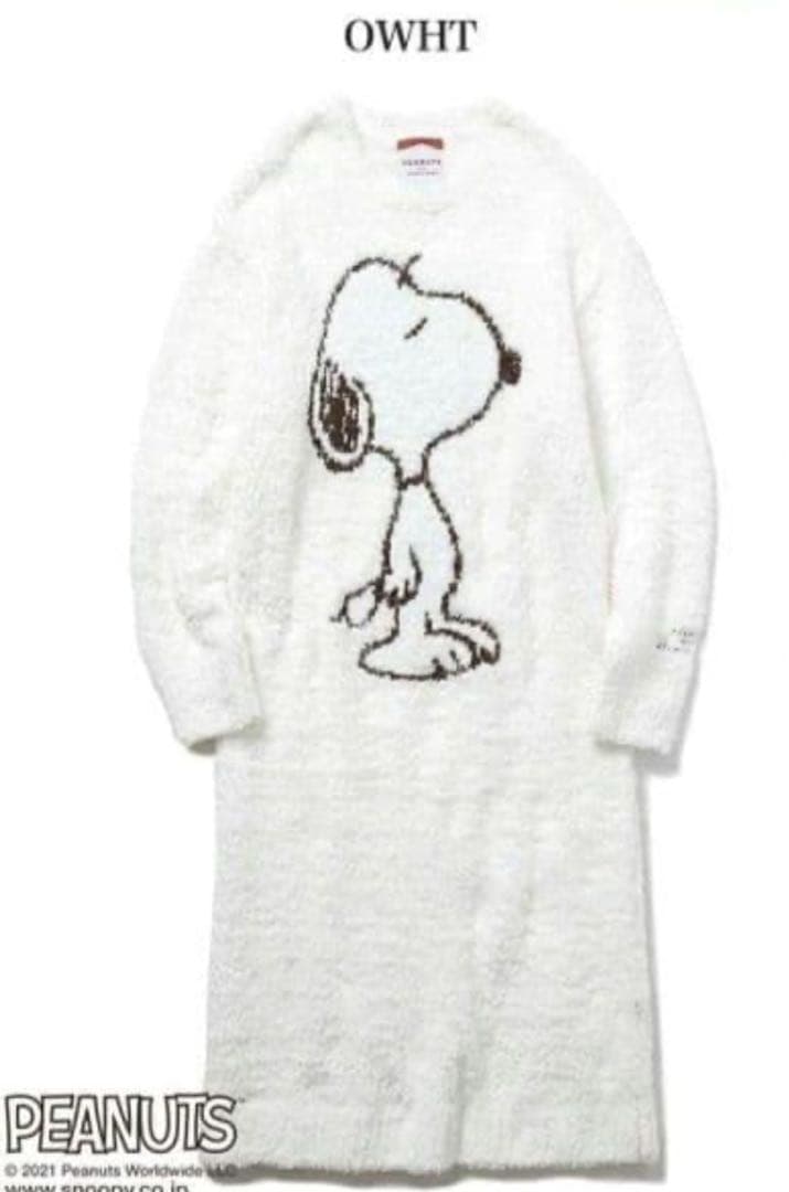 【新品】ジェラートピケ 【SNOOPY】ジャガードドレス ワンピース スヌーピー