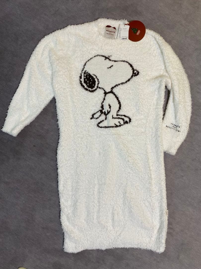 【新品】ジェラートピケ 【SNOOPY】ジャガードドレス ワンピース スヌーピー