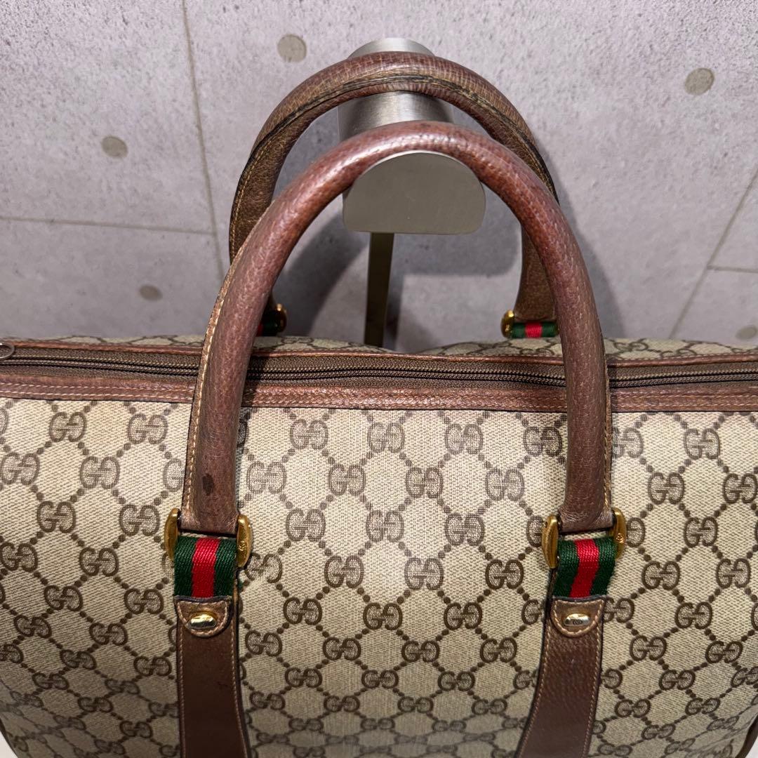 GUCCI オールドグッチ ミニボストンバッグ シェリーライン GGスプリーム