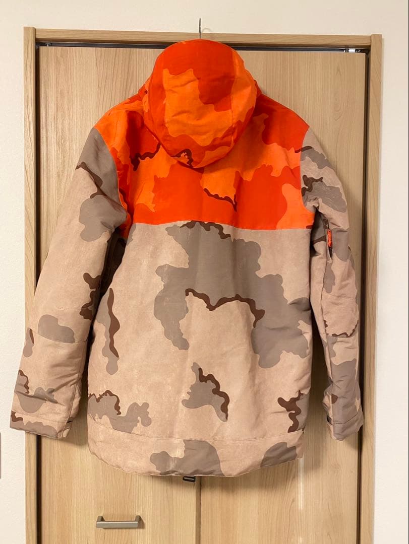 DC スノーボードジャケット オレンジ迷彩