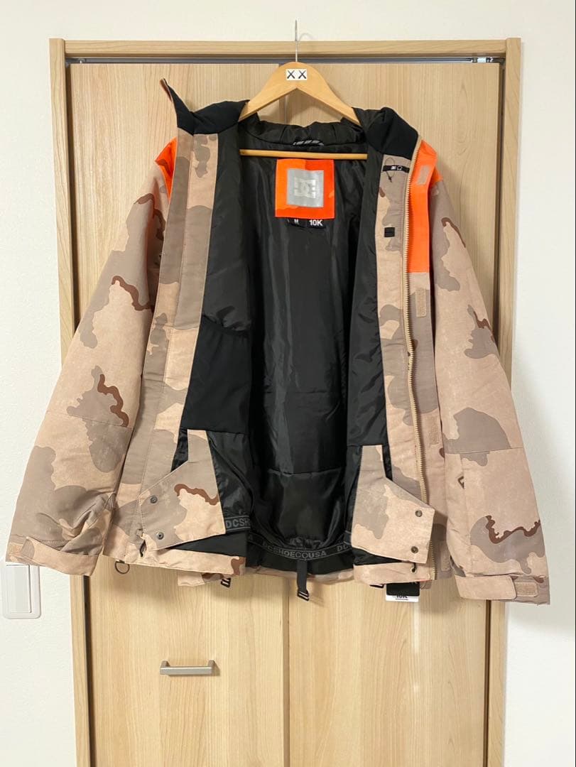 DC スノーボードジャケット オレンジ迷彩
