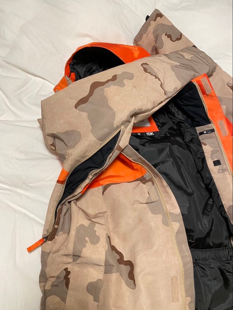 DC スノーボードジャケット オレンジ迷彩