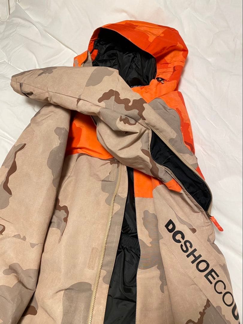 DC スノーボードジャケット オレンジ迷彩