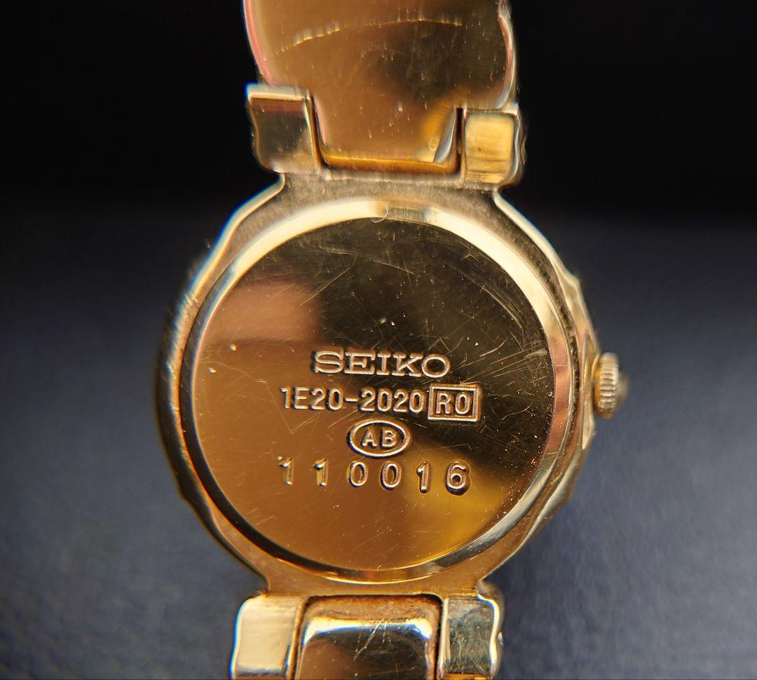 SEIKO セイコー バングルウォッチ 石付き 腕時計 クォーツ 稼働品