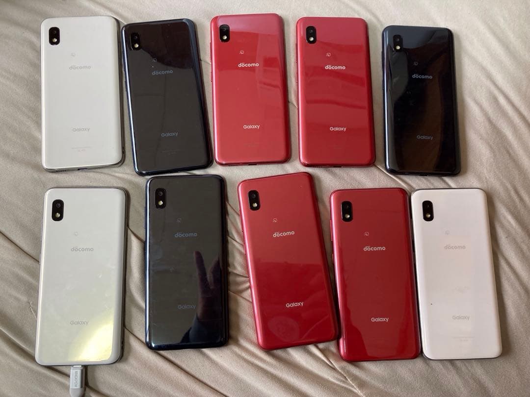 q&nGALAXY A21 カラー3種類初期化済み20個docomo3.4