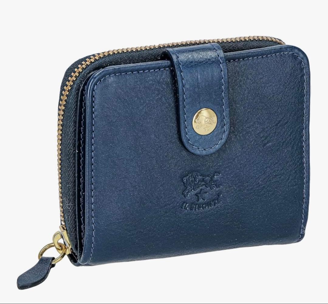 新品未使用　イルビゾンテ　二つ折り財布　ラウンドファスナー　IL BISONTE