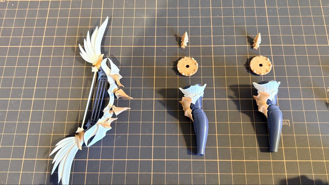 コトブキヤ　アルカナディア　エルメダ　完成品　特典パーツ　合わせ目処理　つや消し