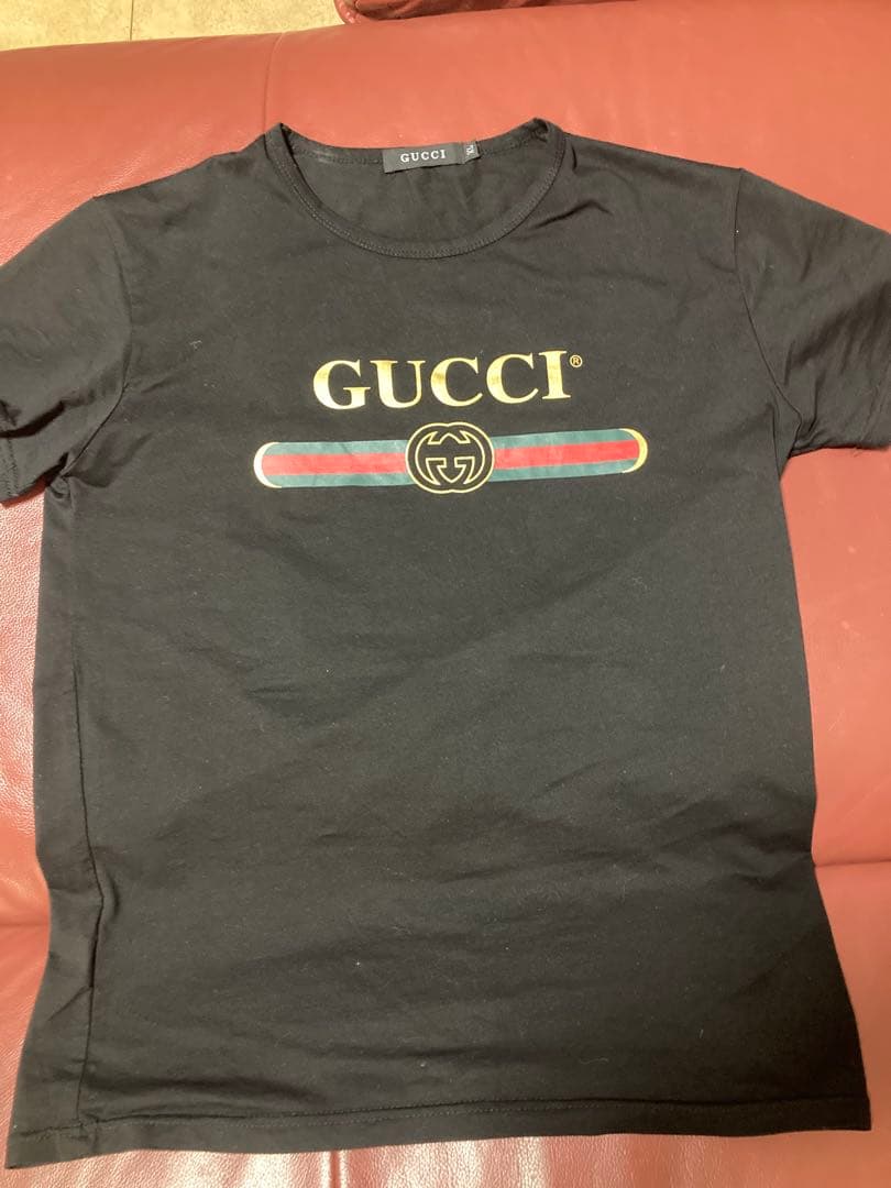 GUCCI、ブランドロゴTシャツ、XLサイズ
