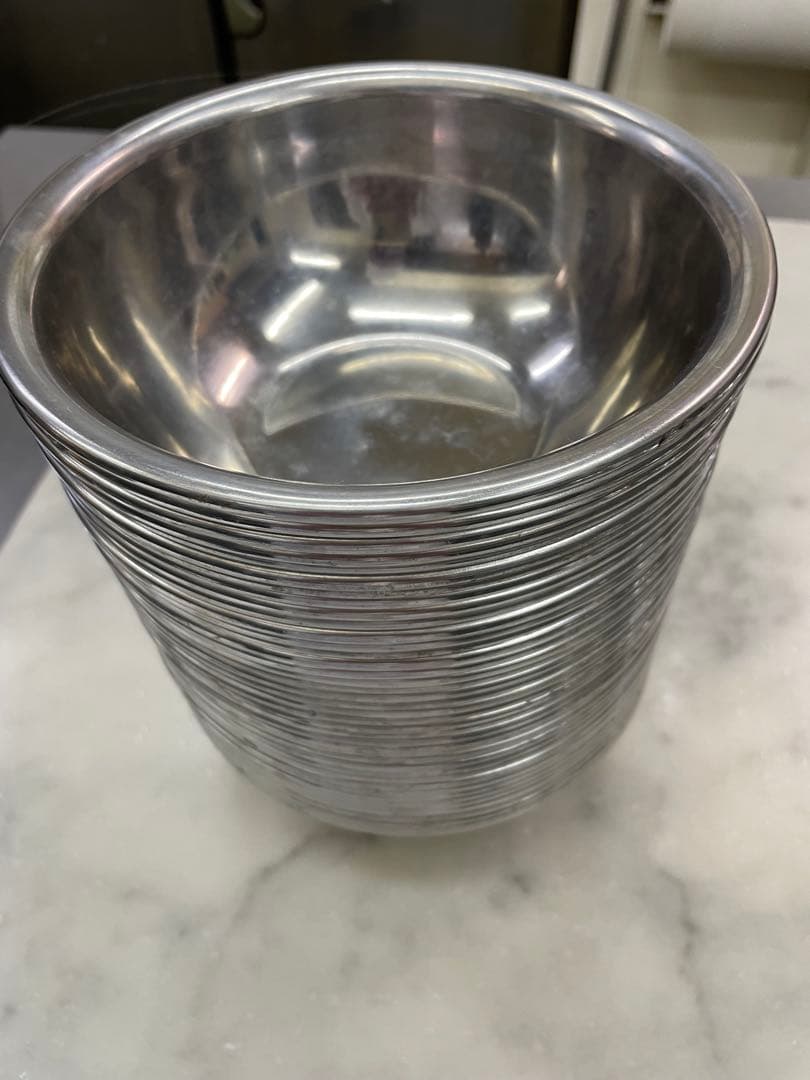 ステンレス製深型ボウル複数個セット