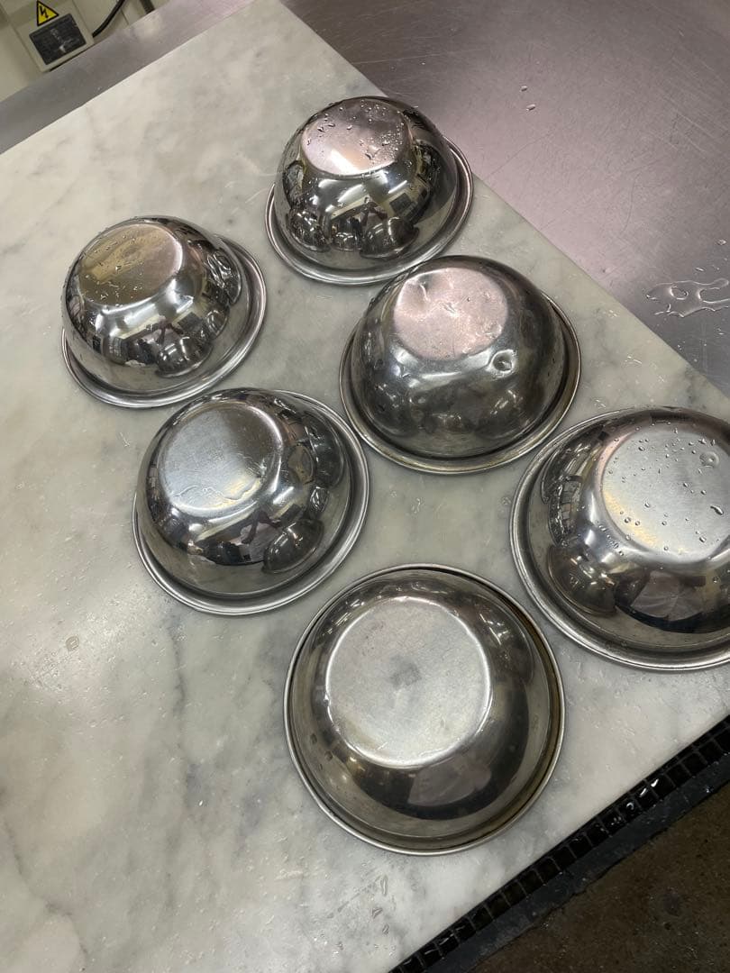 ステンレス製深型ボウル複数個セット