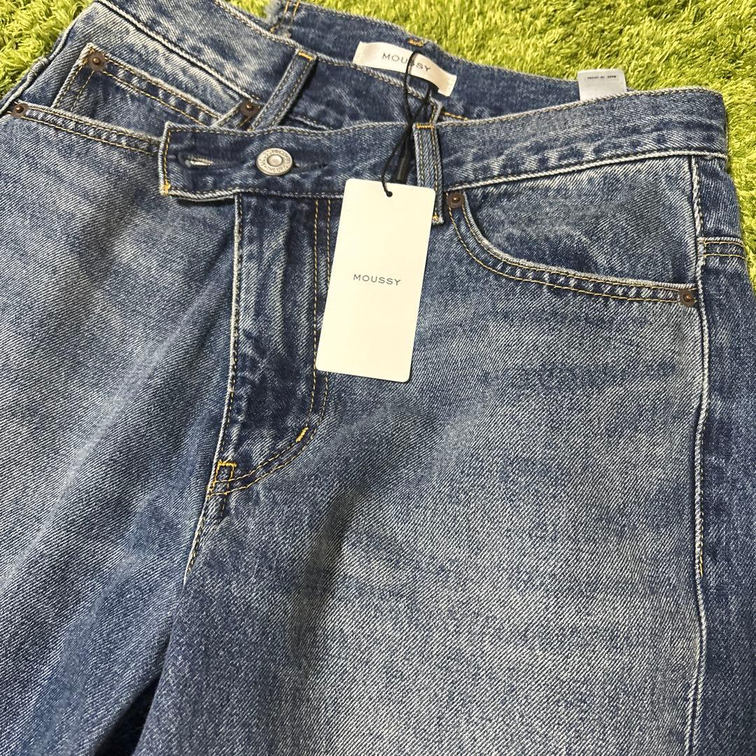 MOUSSY ストレートデニム ブルー