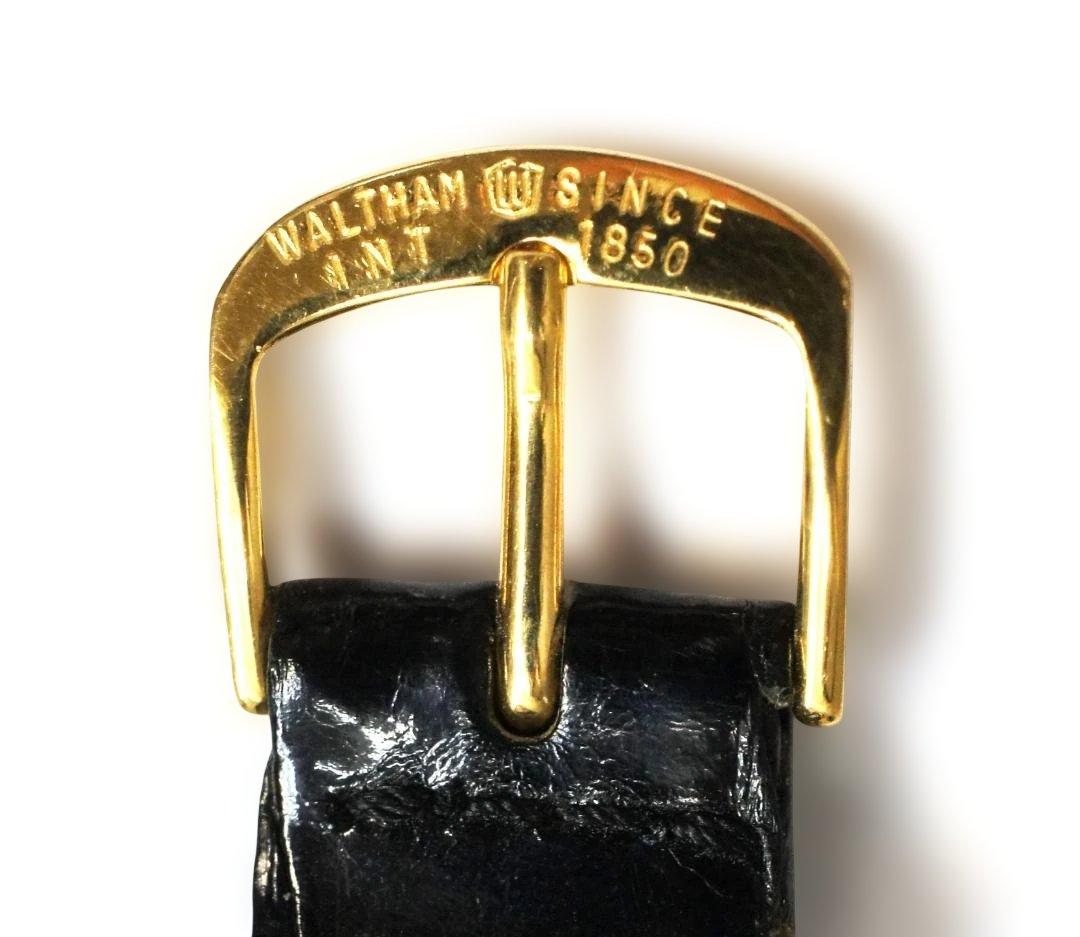 ウォルサム ゴールド マキシム 18K 手巻き 時計 クロコベルト【稼働品】