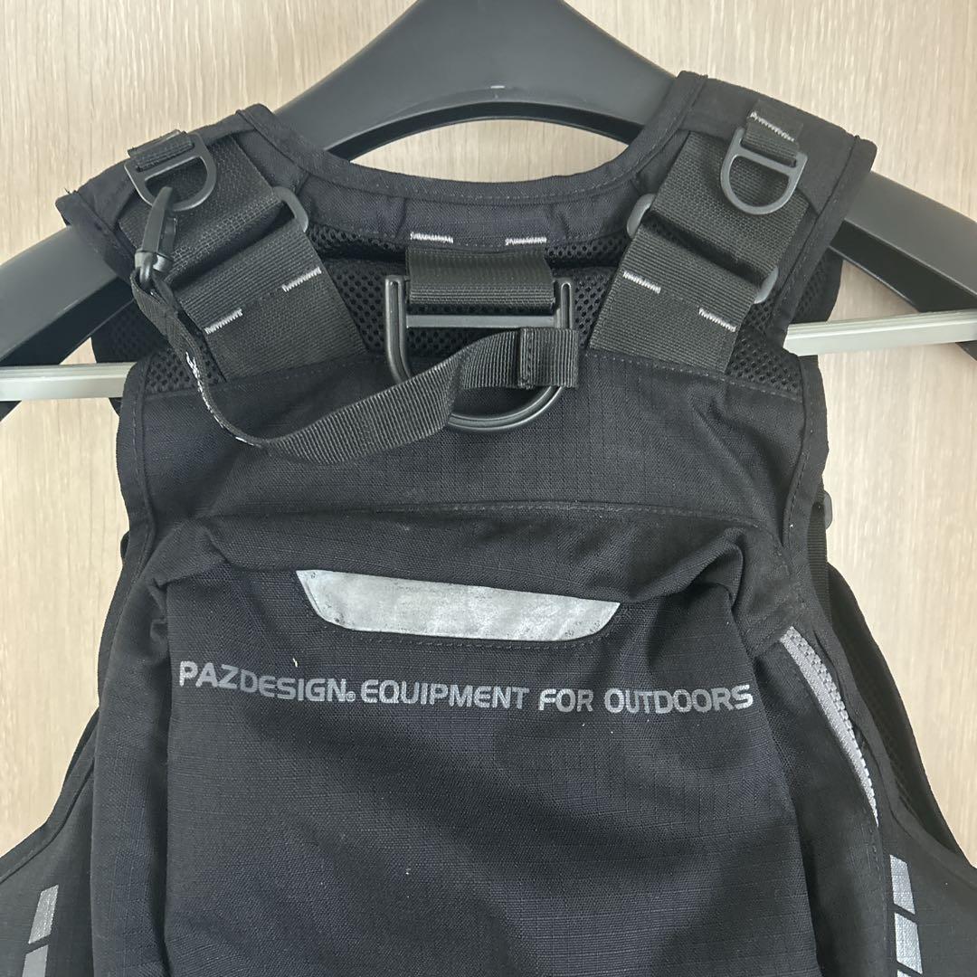 パズデザイン ライフジャケット ゲームベスト ブラック