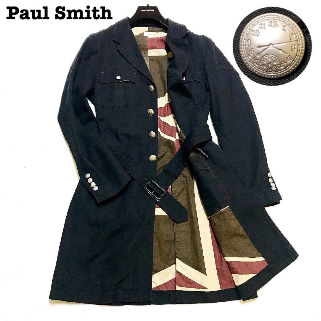 美品✨激渋꧁ポールスミス꧂スプリングコート コットン素材 内側総柄 M