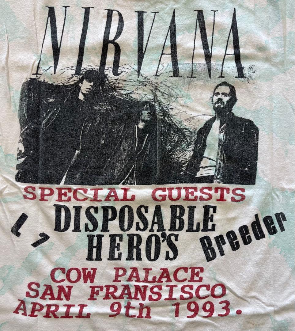 NIRVANA COW PALACE 1day concert 90s Tシャツ