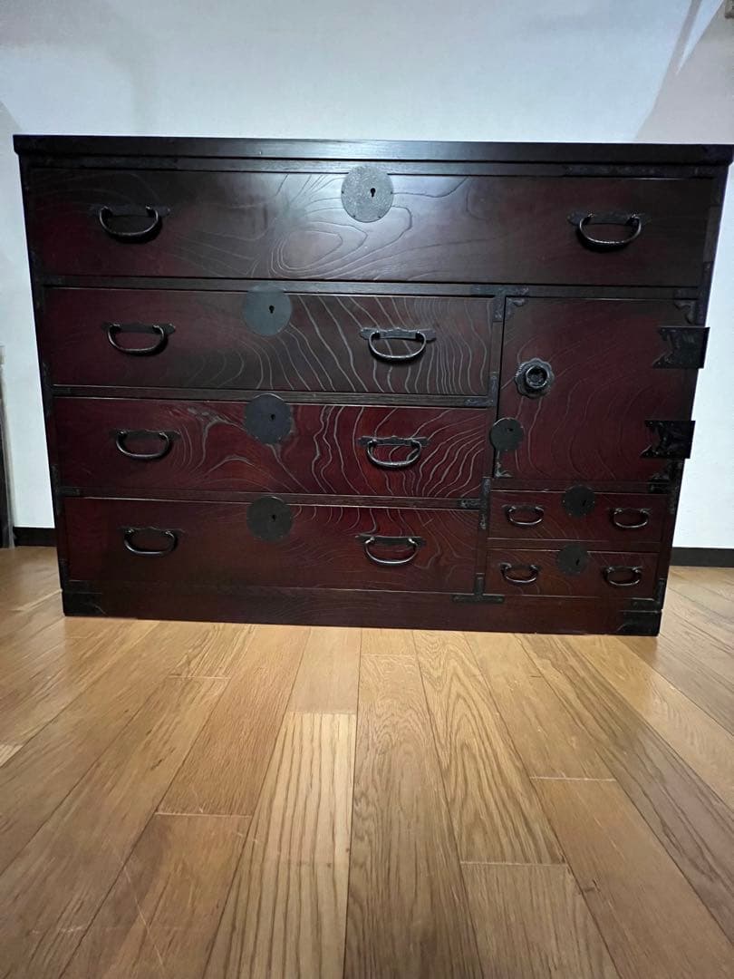 アンティーク和ダンス　鍵付き