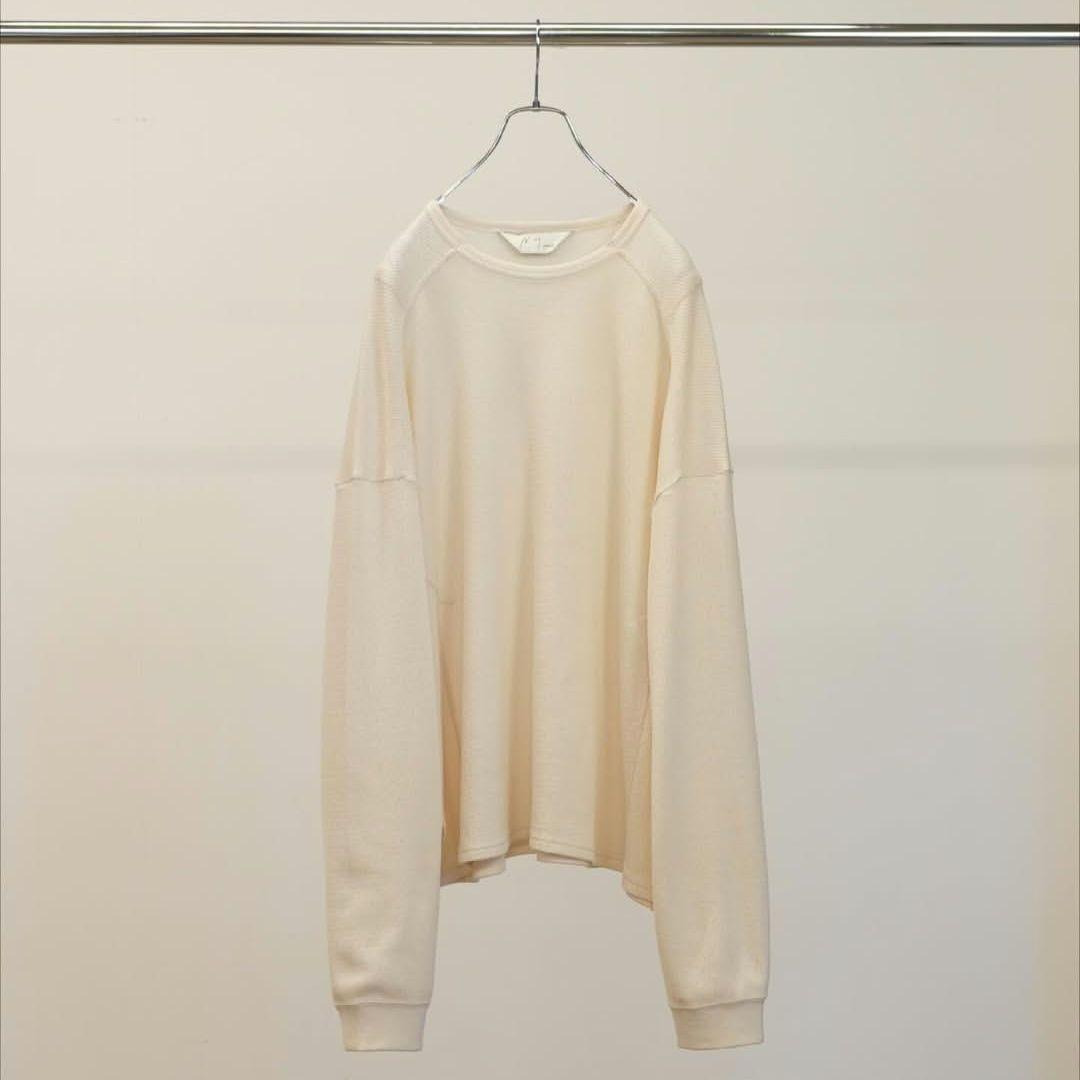 最新 ANCELLM 2026SS WAFFLE CREW NECK LS