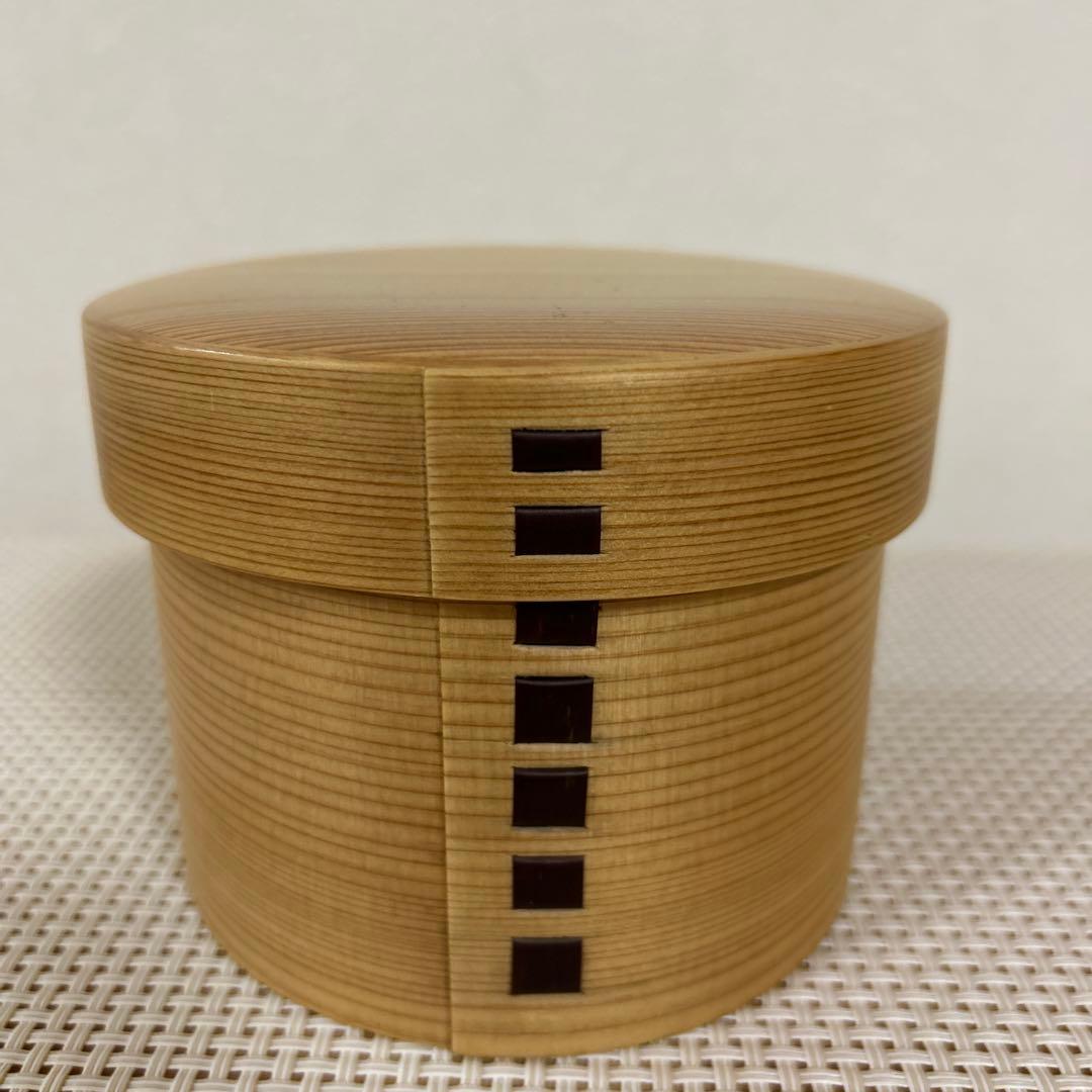 老舗栗久　丸二段弁当　大館曲げわっぱ　弁当箱