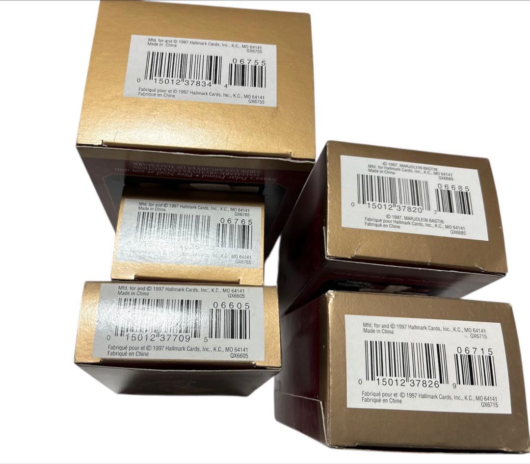 ⭕️廃盤1997年 ホールマーク オーナメント5セット箱入り