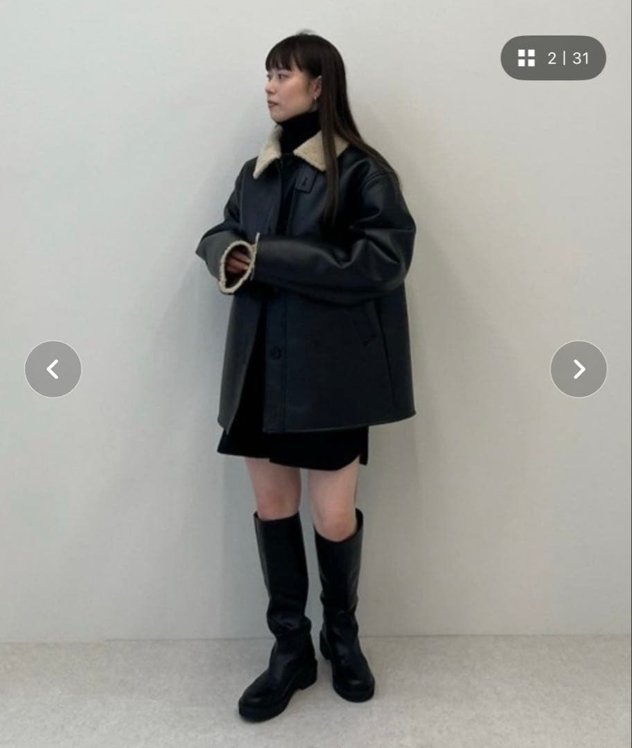 新品　anuke アンヌークBoa Flight Jacket サイズ36