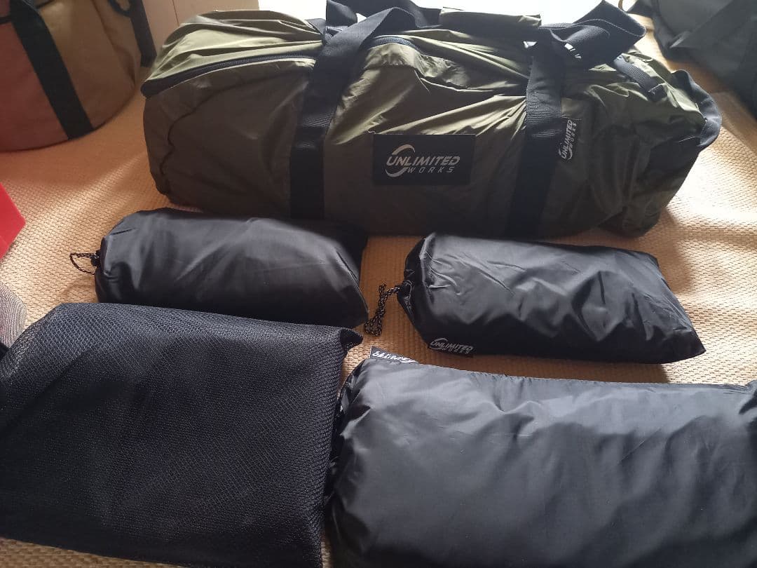 ドキキャンプG2000 メッシュドア2・TPUドア・グランドシート新品