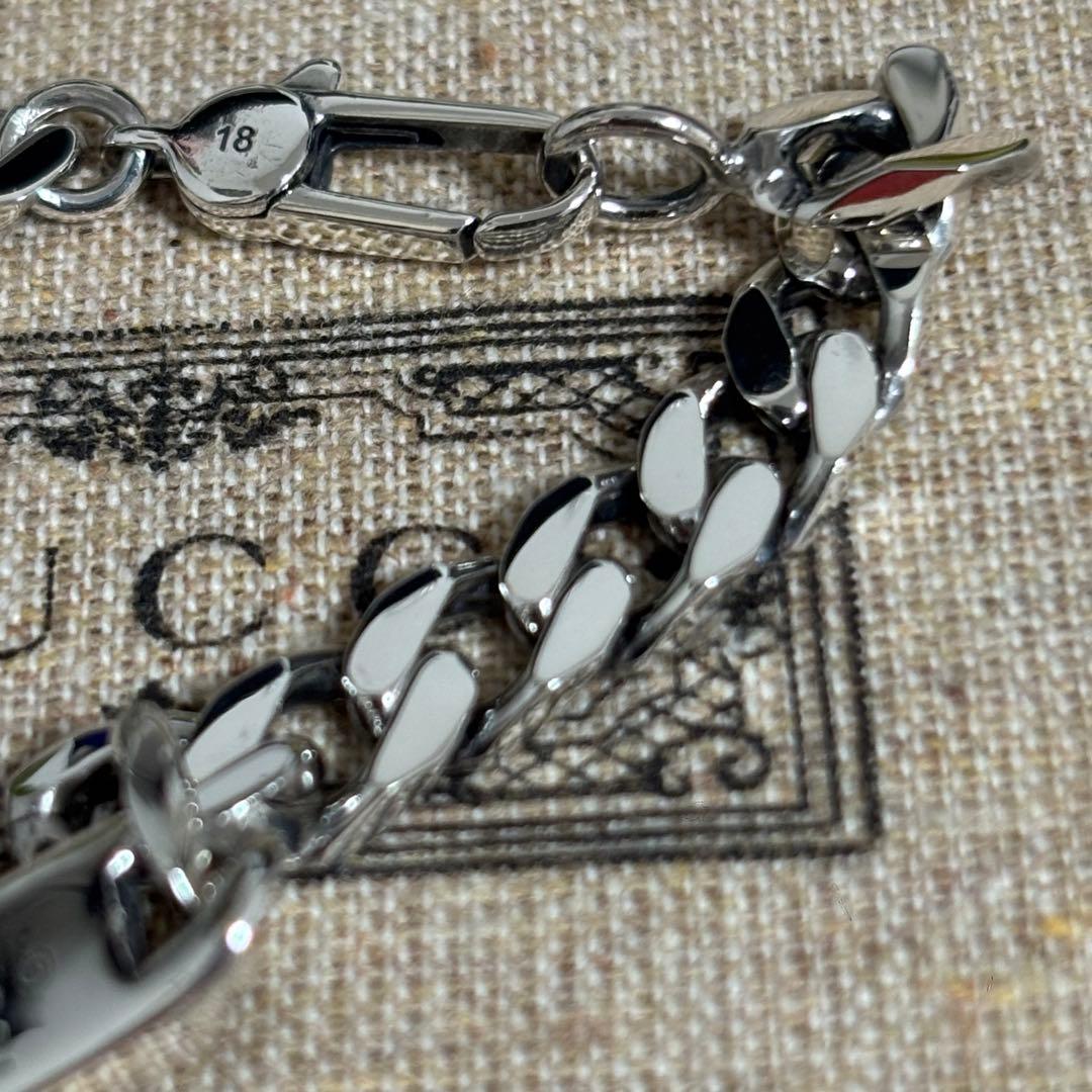 GUCCI 新品同様品　ディアマンテプレートブレスレット　極美品　925シルバー