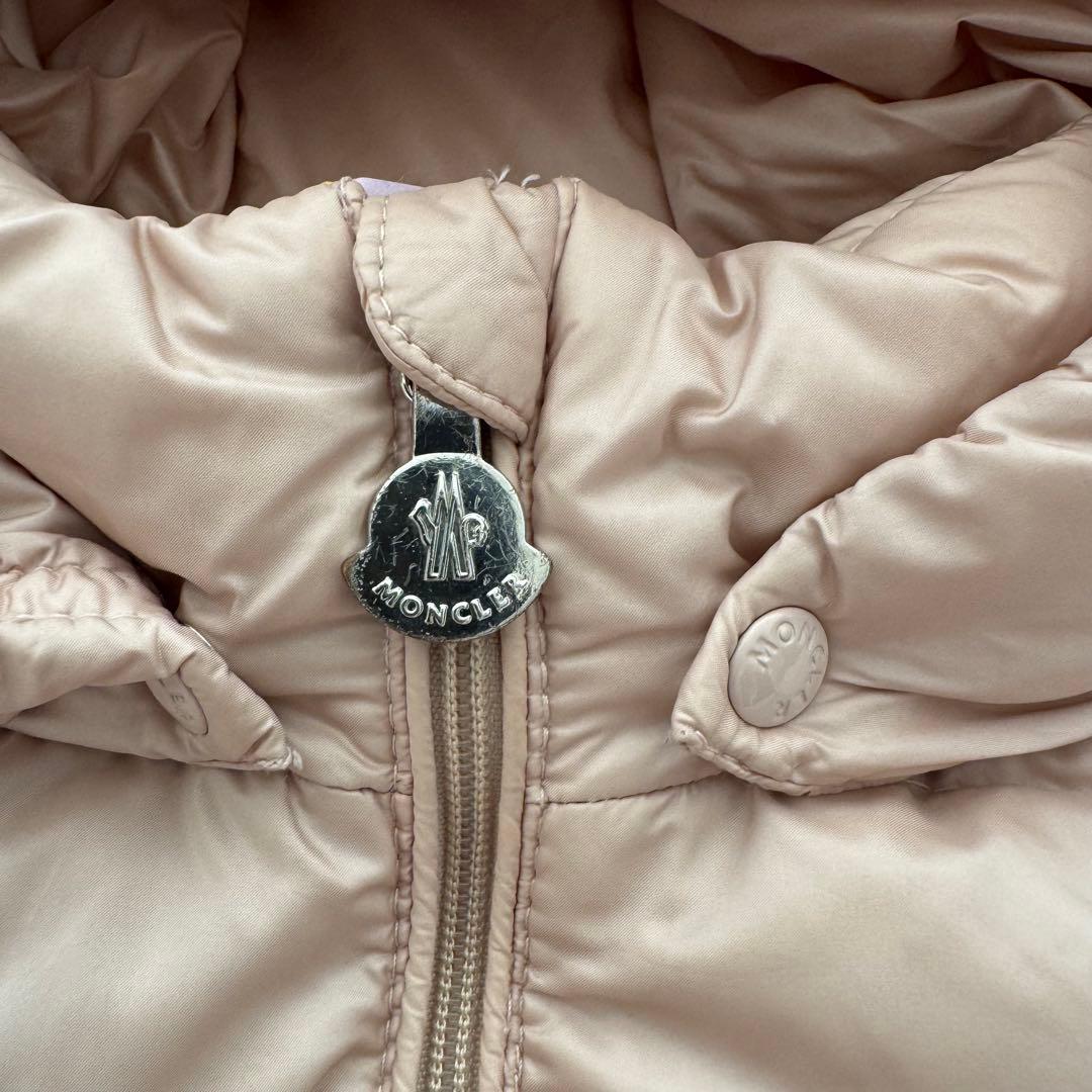 マロンままMONCLER フード付きダウンジャケット 12/18M ピンク