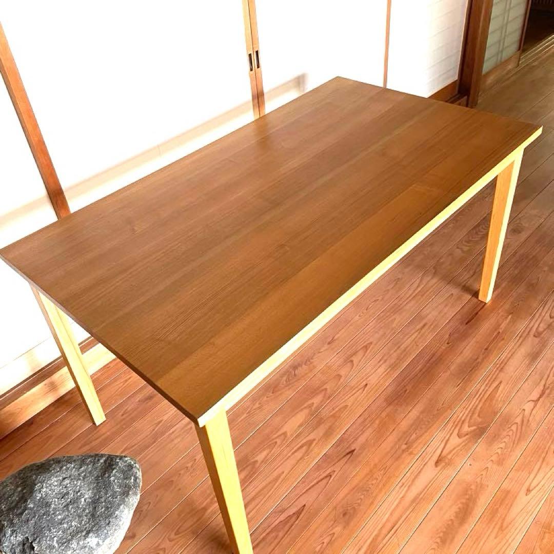 無印良品 ダイニングテーブル 廃盤 希少 タモ材