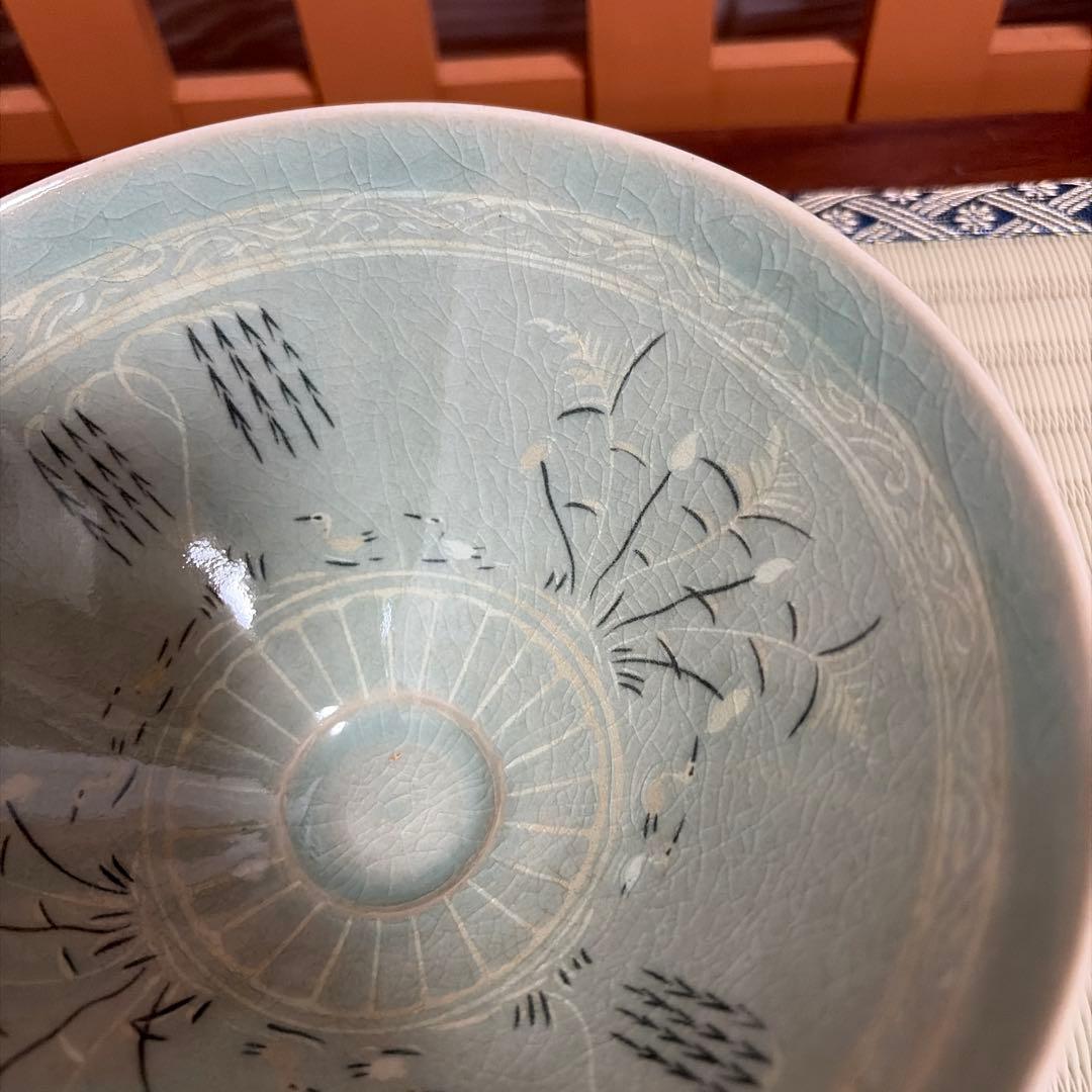 海晴窯 高麗青磁 陶磁器 韓国青 磁 茶碗 茶道具