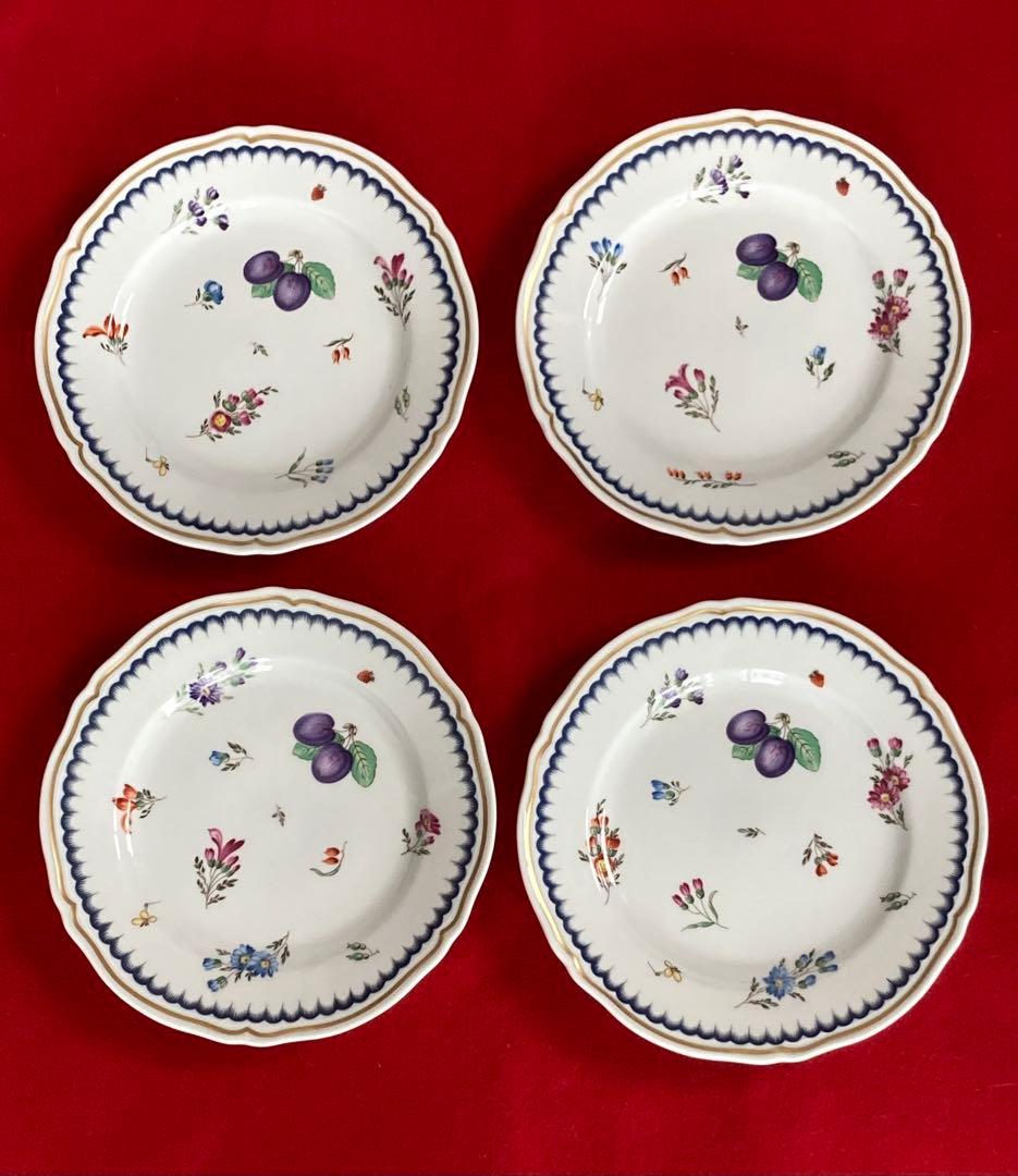 【美品】リチャードジノリ イタリアンフルーツ 19cm プレートセット　ケーキ皿