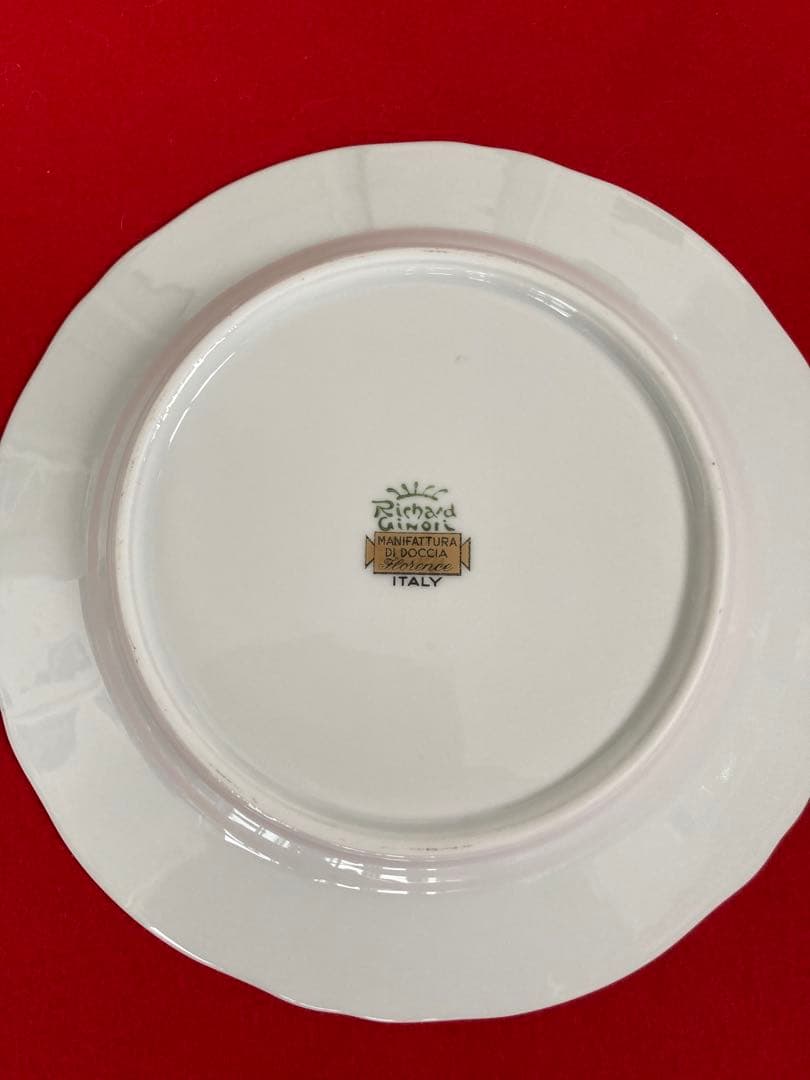 【美品】リチャードジノリ イタリアンフルーツ 19cm プレートセット　ケーキ皿